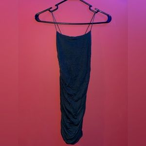 Emerald green mini dress